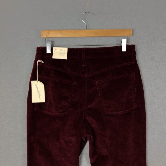 NWT Universal Thread Corduroy Red High Rise Bootcut Ankle Pants - Picture 6 of 9